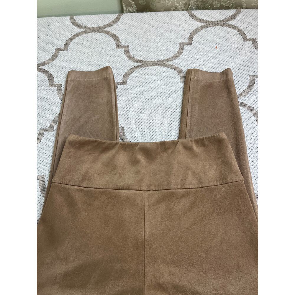 J. McLaughlin Lori faux suede pull on Hazelnut leggings, size medium,24” inseam - Picture 10 of 10
